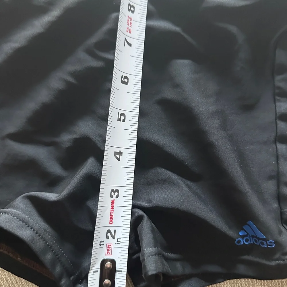 Adidas Kids 3-Stripe Swim/Training Shorts – Black & Blue (Size 11–12Y / 152)